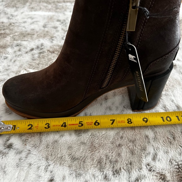 NIB SOREL Distressed Leather Waterproof Zipper Booties “Blake” sz 9 - Picture 12 of 16